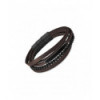 PULSERA LOTUS CUERO HOMBRE, MARRON  - LS2144-2/3