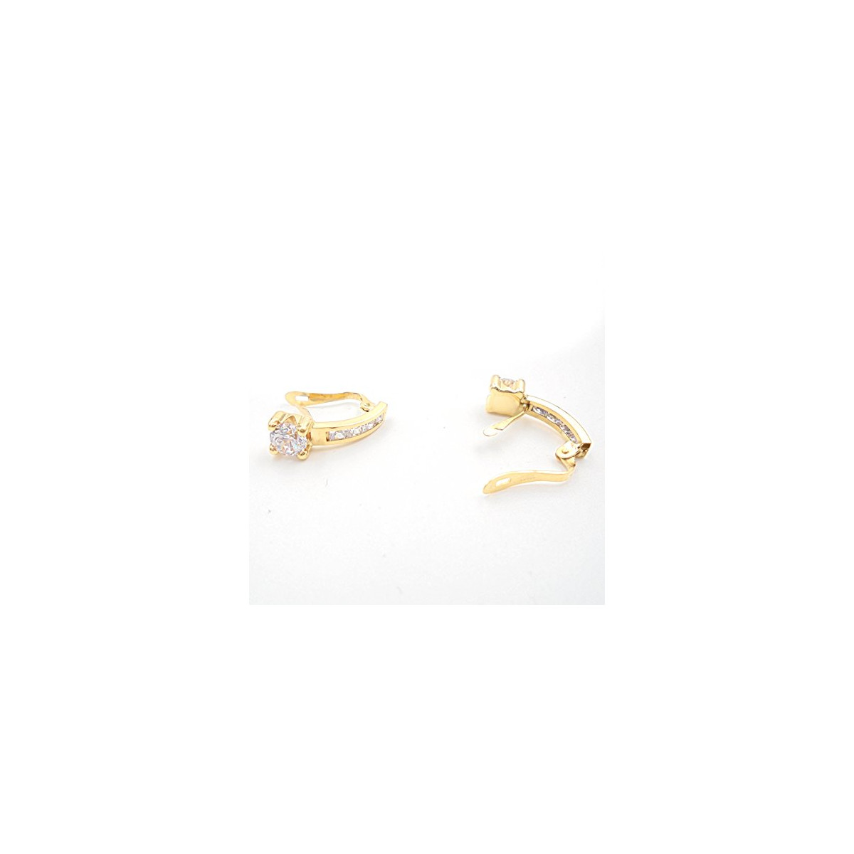 PENDIENTES MUJER ORO 18K CIRCONITA BAGUETTE