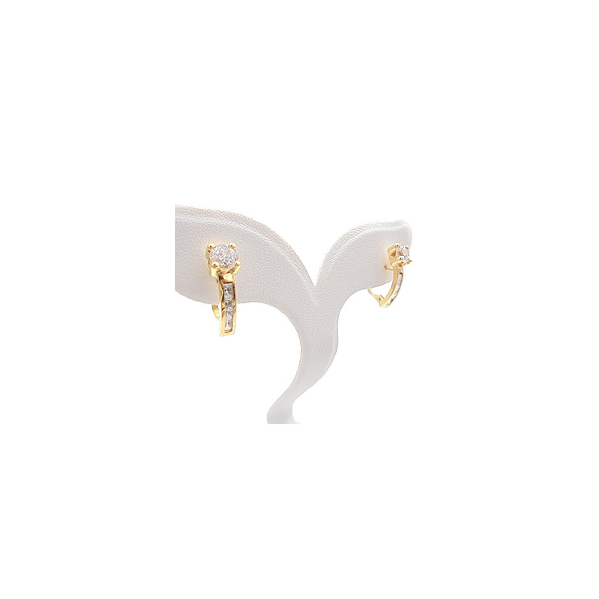 PENDIENTES MUJER ORO 18K CIRCONITA BAGUETTE