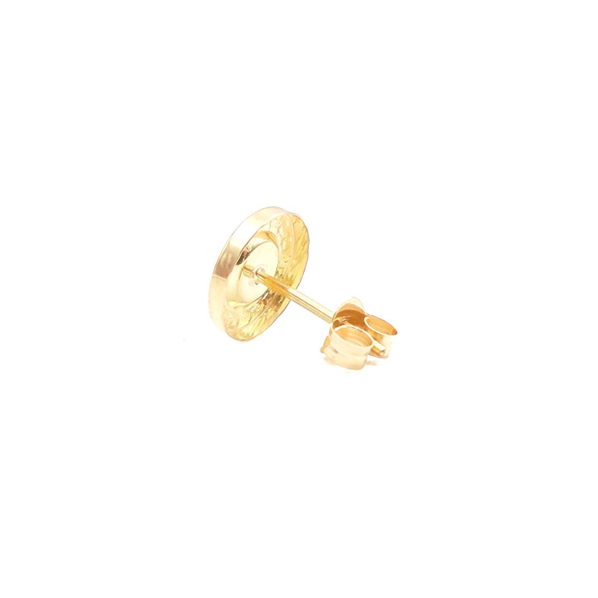 PENDIENTES MUJER ORO 18K ESMALTE NEGRO