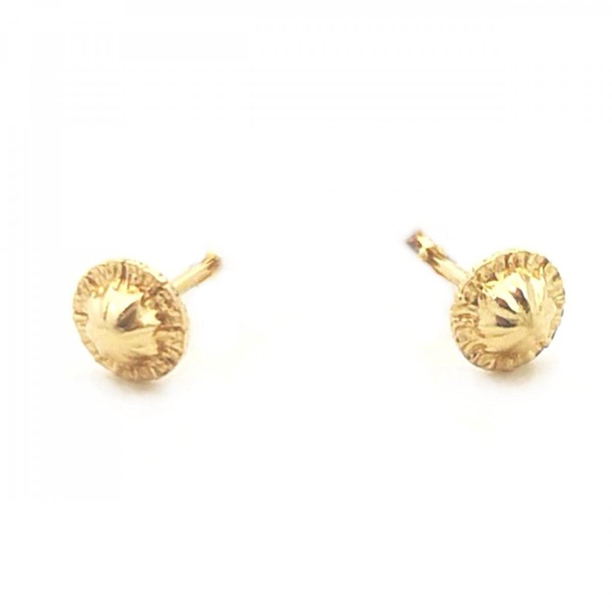 PENDIENTES NIÑA FLOR CIRCONITAS ORO AMARILLO