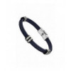 PULSERA LOTUS STYLE HOMBRE PIEL AZUL Y NEGRO - LS1829-2/5