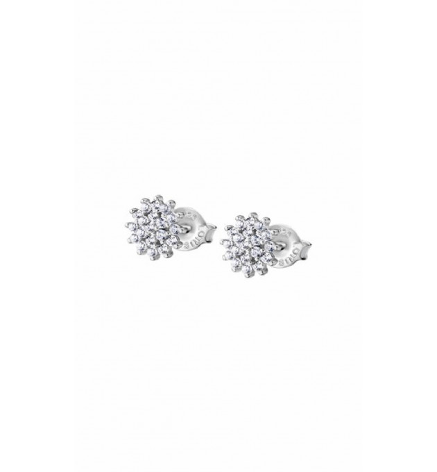 PENDIENTES LOTUS SILVER ROSETA CIRCONITAS MUJER - LP3081-4/1