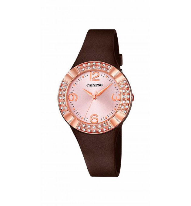 RELOJ CALYPSO MUJER CAUCHO MARRON - K5659/3