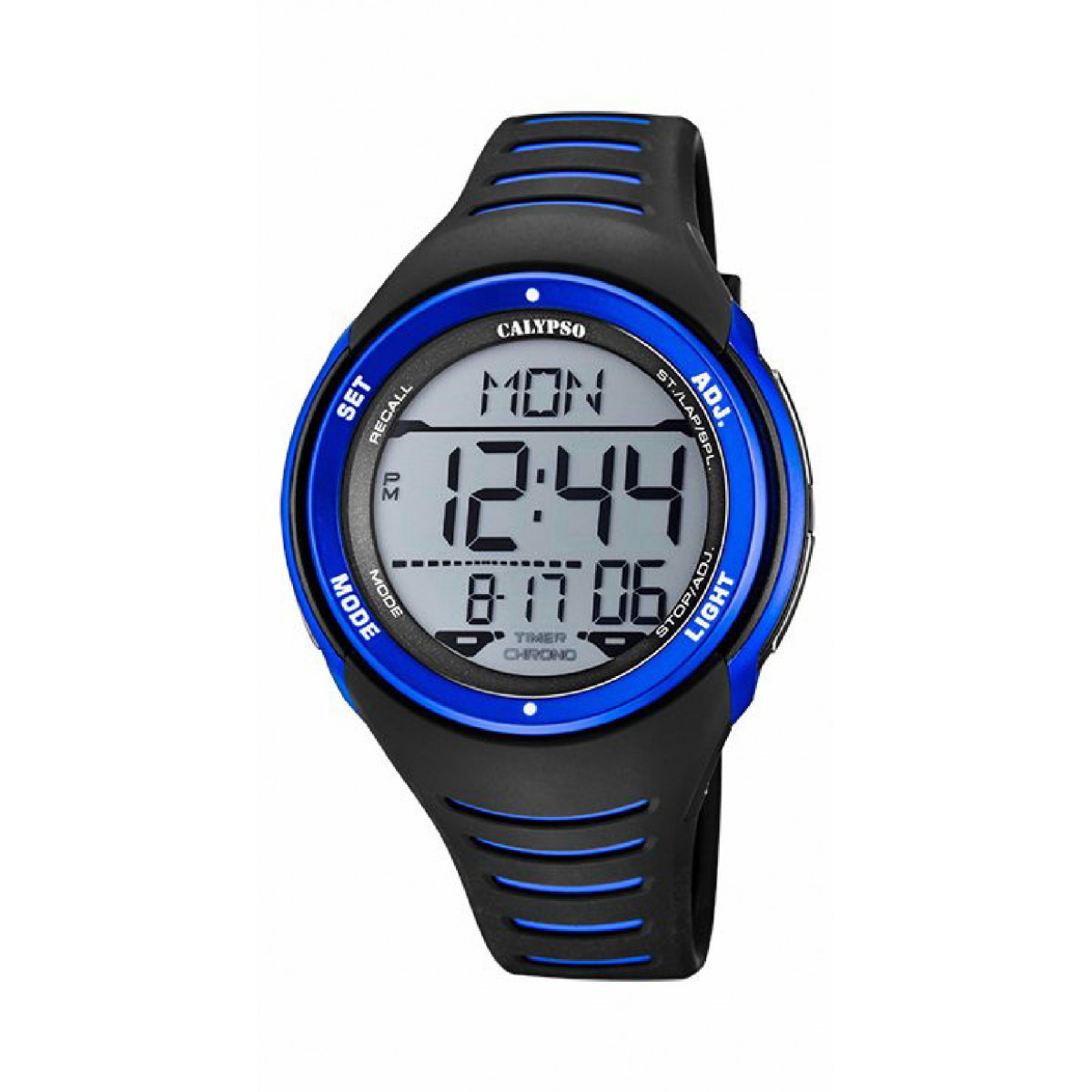 RELOJ CALYPSO DIGITAL HOMBRE SPLASH NEGRO / AZUL - K5807/4