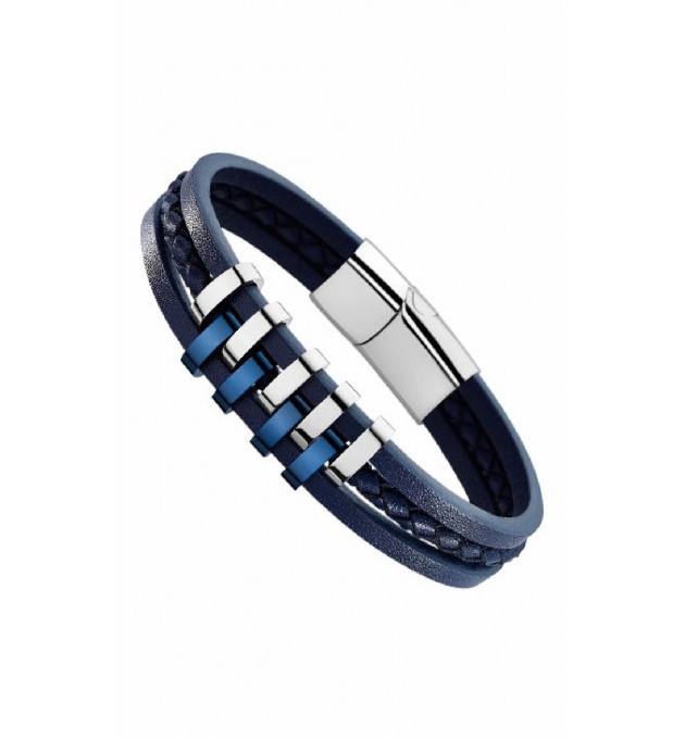 PULSERA LOTUS STYLE HOMBRE AZUL - LS1838-2/2