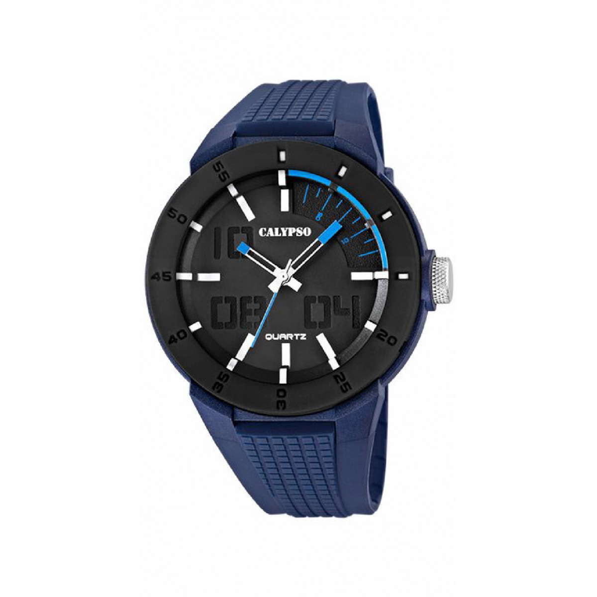 RELOJ CALYPSO HOMBRE ANALOGICO NEGRO/AZUL - K5629/3