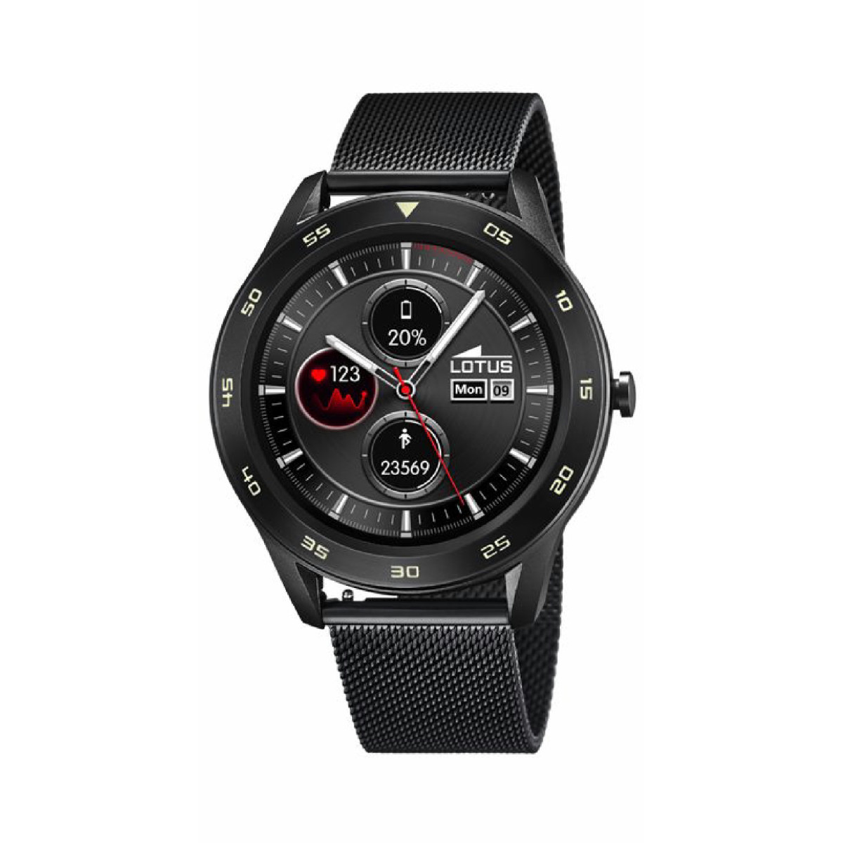 SMARTWATCH LOTUS HOMBRE ACERO NEGRO - 50010/A