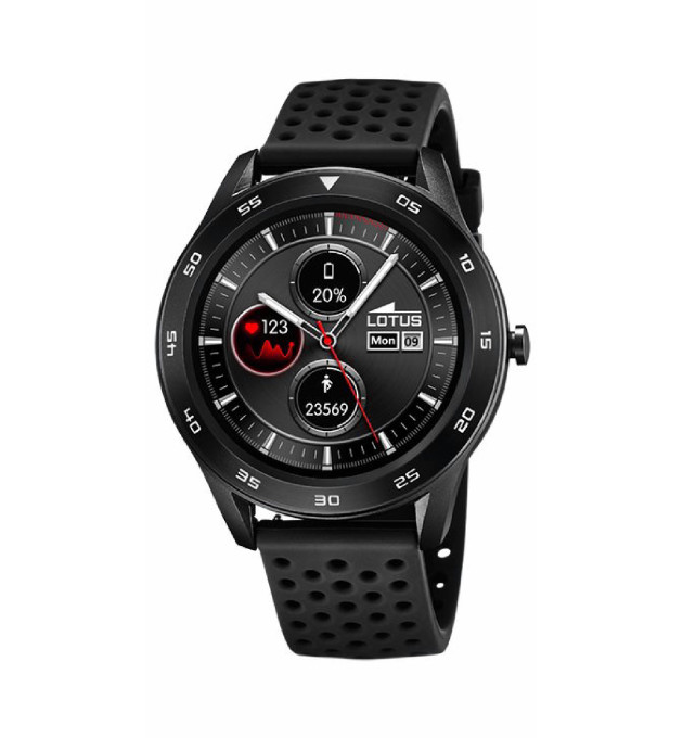 SMARTWATCH LOTUS HOMBRE CAUCHO NEGRO - 50013/D