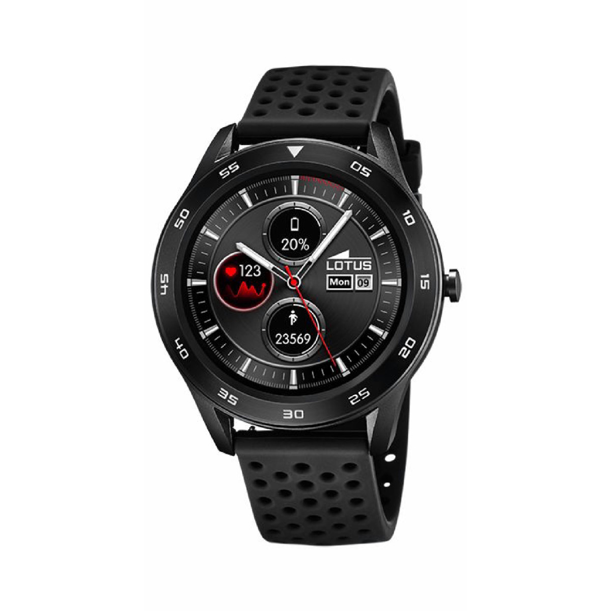 SMARTWATCH LOTUS HOMBRE CAUCHO NEGRO - 50013/D