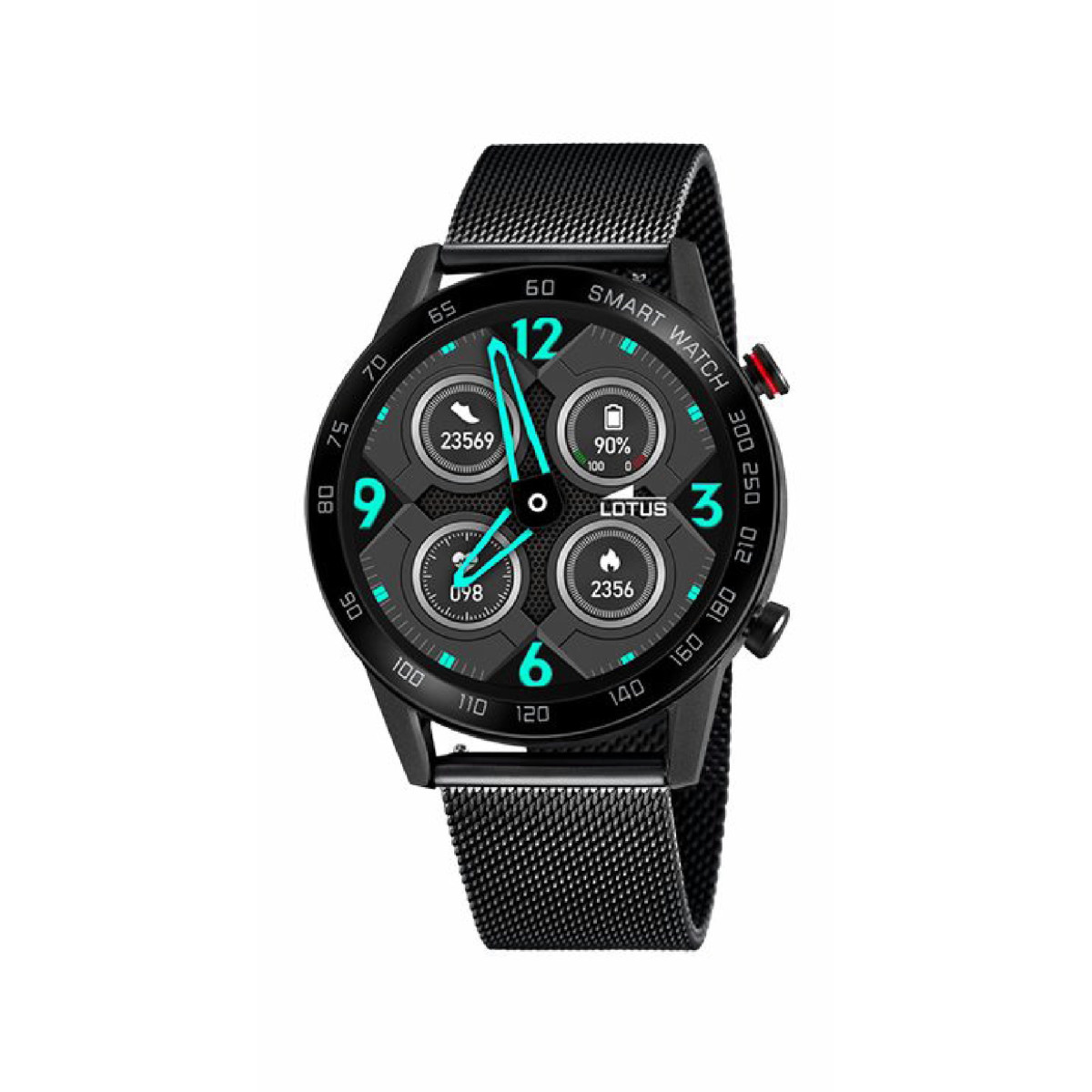 SMARTWATCH LOTUS HOMBRE ACERO NEGRO - 50018/1