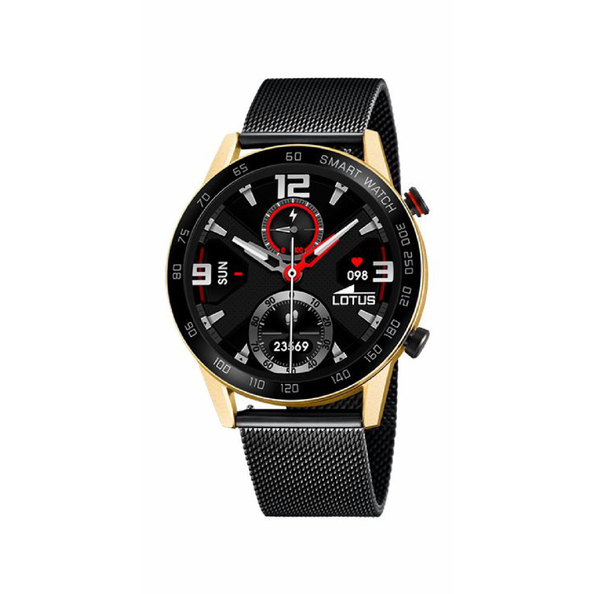 SMARTWATCH LOTUS HOMBRE ACERO NEGRO - 50019/1