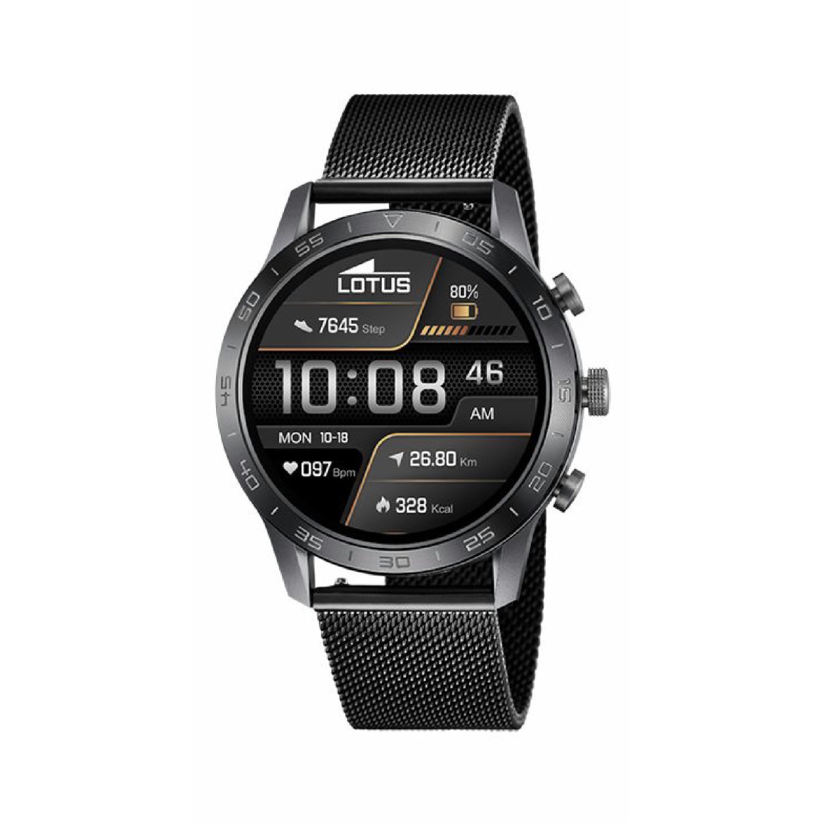 SMARTWATCH LOTUS HOMBRE ACERO NEGRO - 50048/1