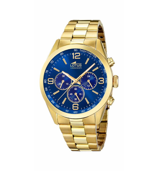 RELOJ LOTUS MINIMALIST HOMBRE,DORADO AZUL - 18153/A