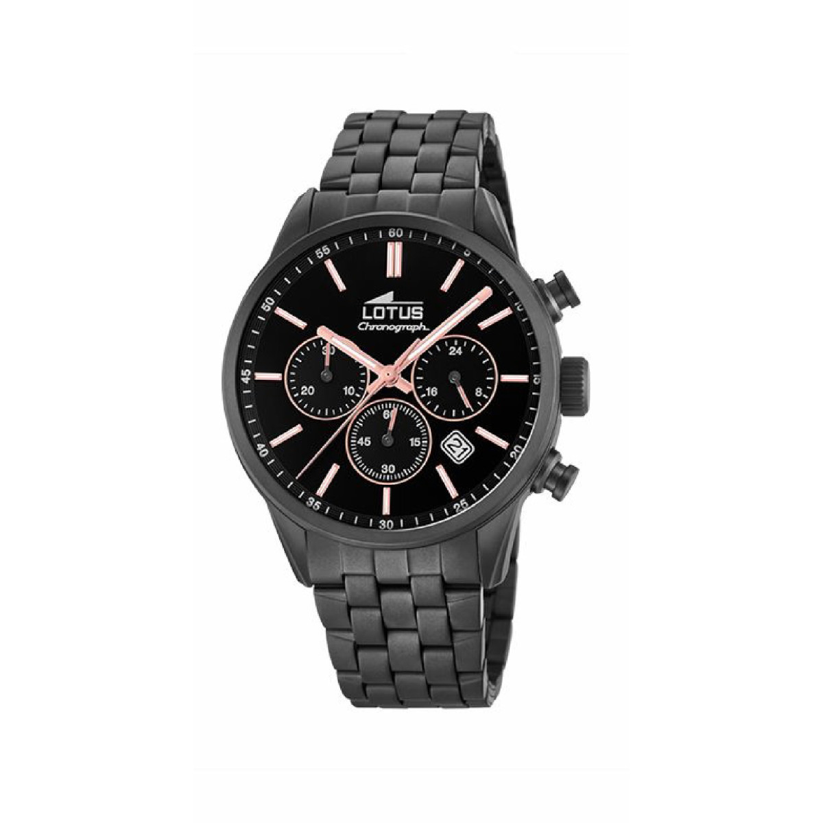 RELOJ LOTUS HOMBRE CRONO ESFERA NEGRA - 18668/2