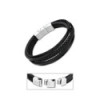 PULSERA LOTUS STYLE HOMBRE CUERO NEGRO - LS2051-2/3