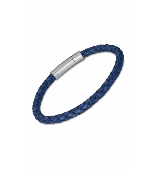 PULSERA LOTUS STYLE HOMBRE CUERO AZUL - LS2141-2/1