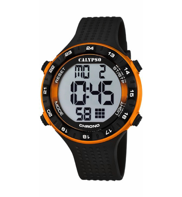 RELOJ CALYPSO DIGITAL HOMBRE NEGRO/NARANJA - K5663/3