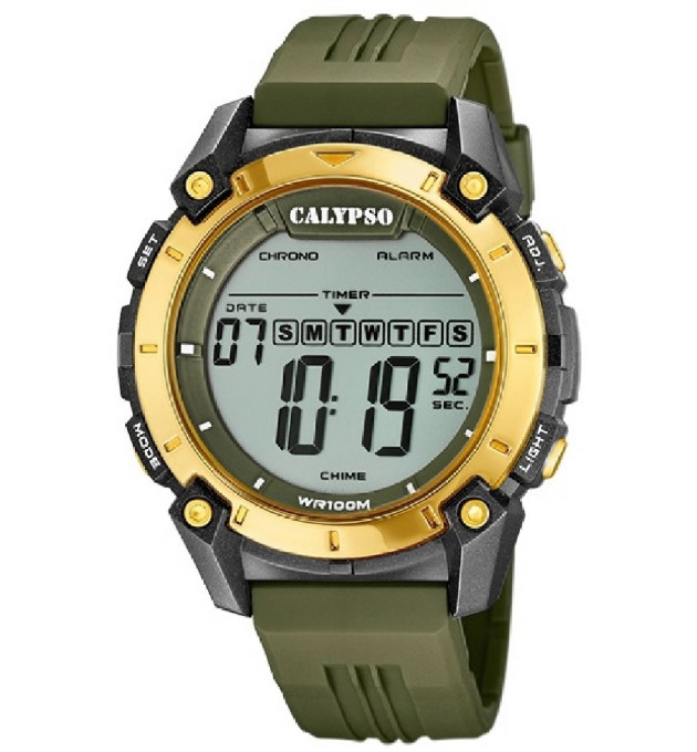 RELOJ CALYPSO HOMBRE DIGITAL CAUCHO VERDE - K5814/1