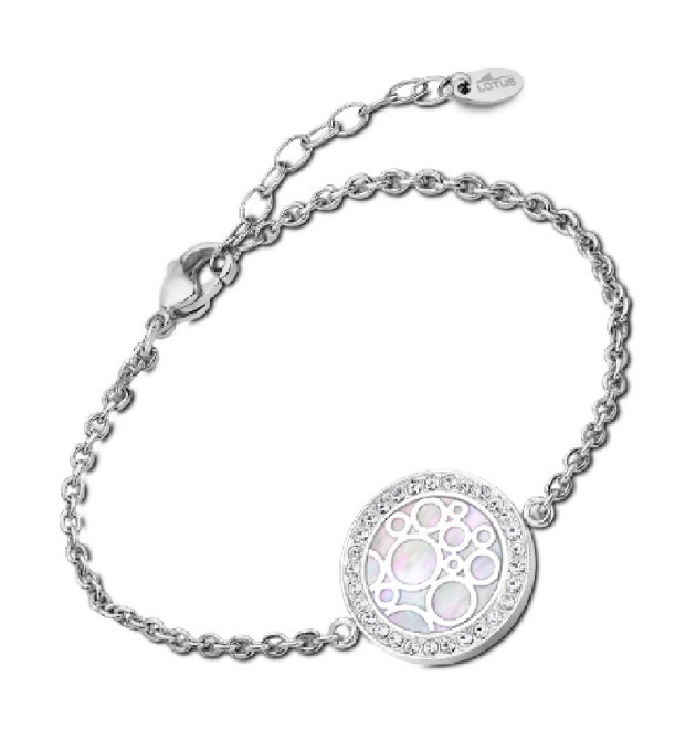 PULSERA GEOMÉTRICO LOTUS STYLE ACERO MUJER - LS2179-2/1