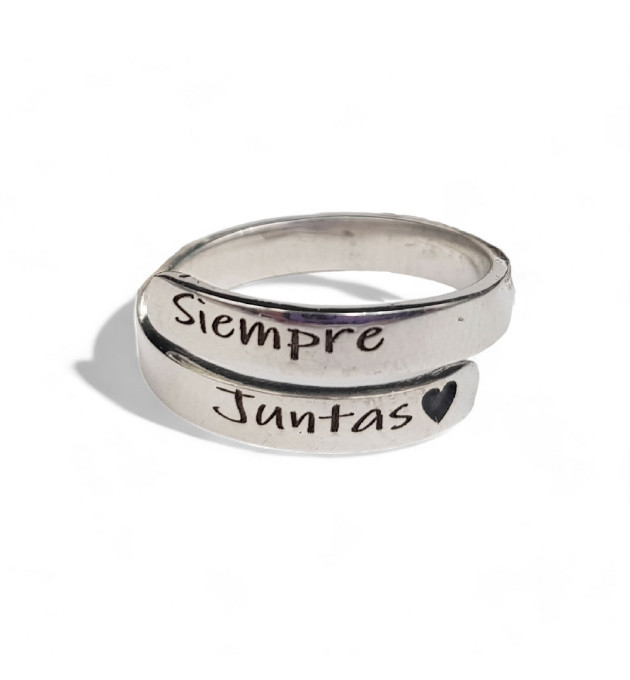 ANILLO PLATA SIEMPRE JUNTAS