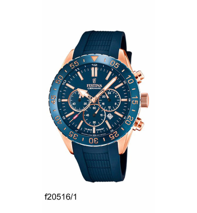 FESTINA CAB.CRONO ACE.COR.ESF.AZUL. - F20516/1