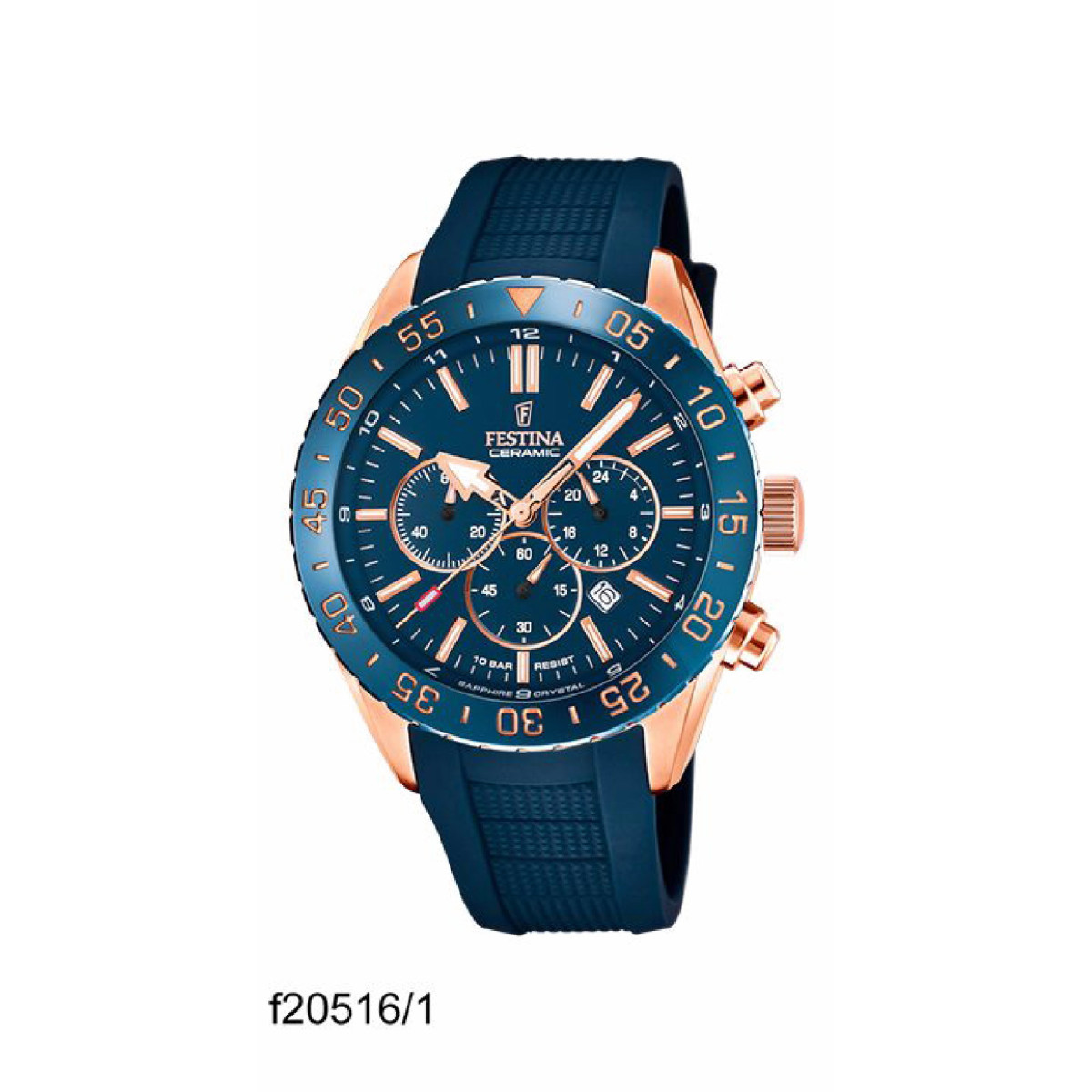 FESTINA CAB.CRONO ACE.COR.ESF.AZUL. - F20516/1